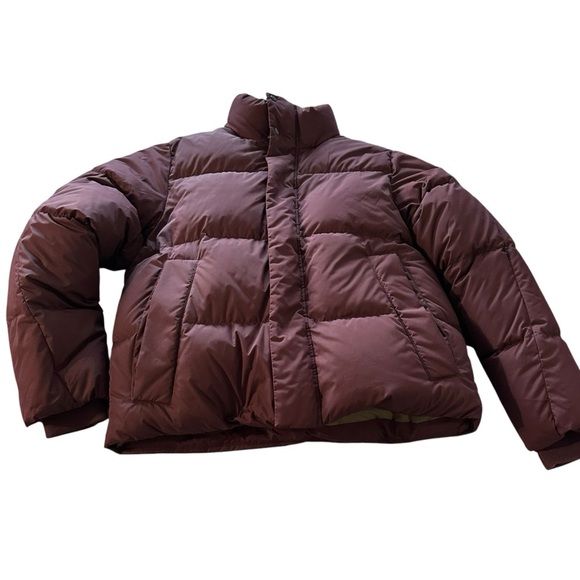 Banana Republic Maroon Men's Puffer Jacket - Picture 1 of 7